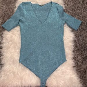 Eva Mendes Sparkly Bodysuit